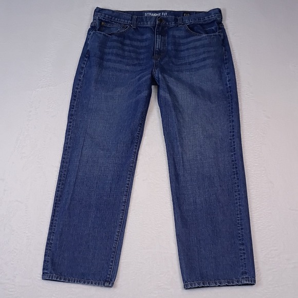 Vintage Chaps Jeans Mens Size 40x32 Straight Fit Blue Denim Relaxed Casual - Picture 2 of 16